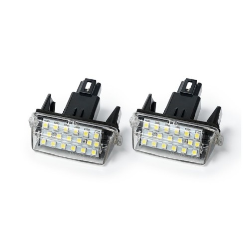 Kit Luce Targa per TOYOTA VERSO S (_P12_) (11/2010 10/2016) Coppia Placchette Led NoError V23