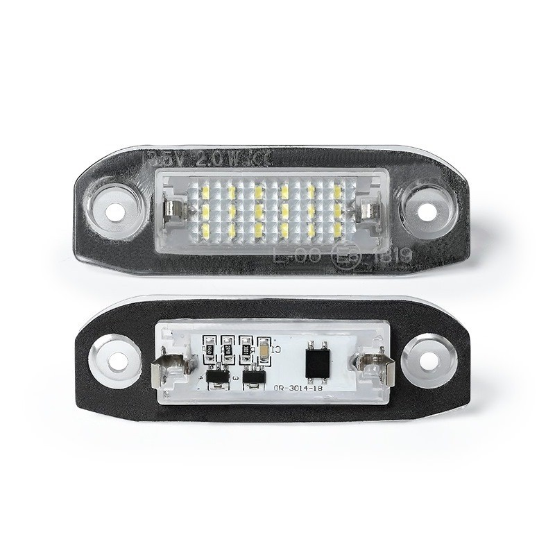 Kit Luce Targa per VOLVO S40 II (544) (12/2003 12/2012) Coppia Placchette Led NoError V29