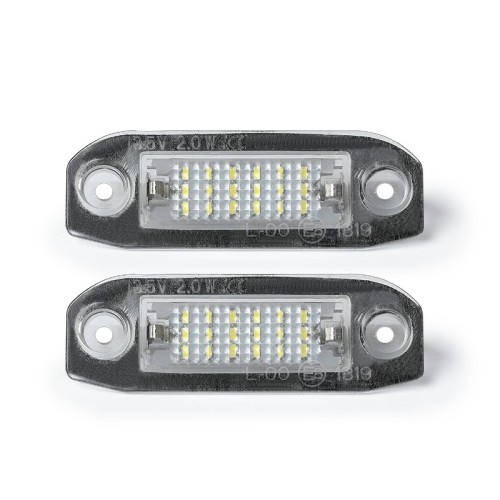 Kit Luce Targa per VOLVO S80 II (124) (03/2006 12/2016) Coppia Placchette Led NoError V29