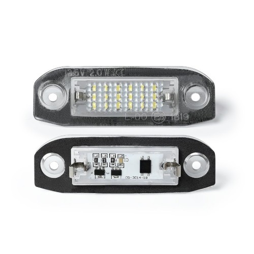 Kit Luce Targa per VOLVO S80 II (124) (03/2006 12/2016) Coppia Placchette Led NoError V29