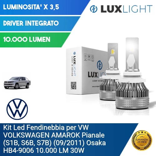 Kit Led Fendinebbia per VW VOLKSWAGEN AMAROK Pianale (S1B, S6B, S7B) (09/2011) Osaka HB4-9006 10.000 LM 30W