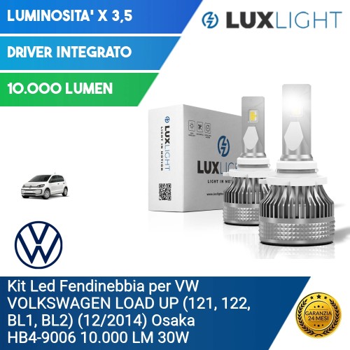 Kit Led Fendinebbia per VW VOLKSWAGEN LOAD UP (121, 122, BL1, BL2) (12/2014) Osaka HB4-9006 10.000 LM 30W