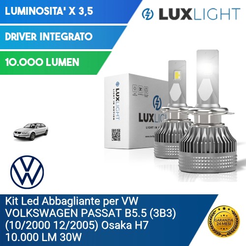 Kit Led Abbagliante per VW VOLKSWAGEN PASSAT B5.5 (3B3) (10/2000 12/2005) Osaka H7 10.000 LM 30W