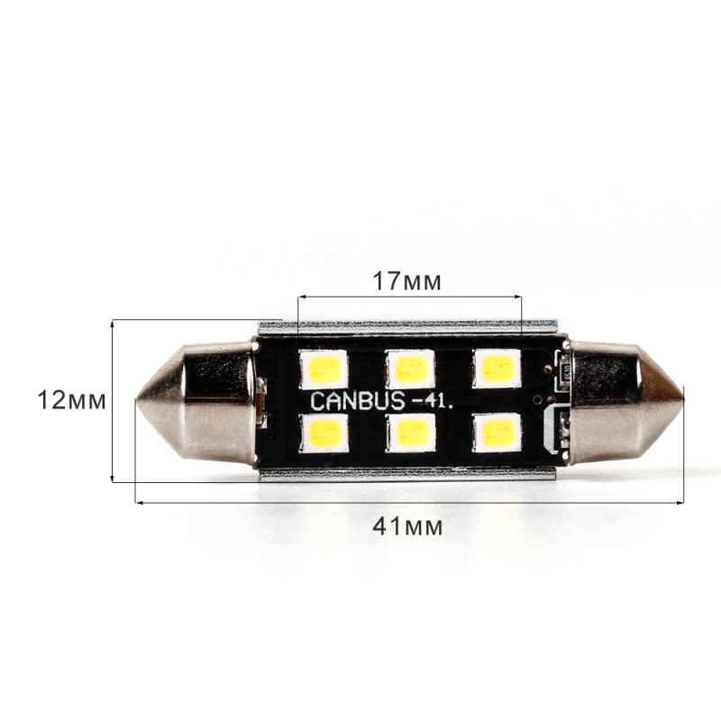 Luce Abitacolo per VW VOLKSWAGEN PASSAT B6 (3C2) (03/2005 12/2010) Led Siluro 41x12 mm Plug&Play