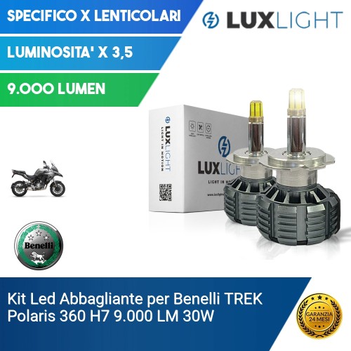 Kit Led Abbagliante per Benelli TREK  Polaris 360 H7 9.000 LM 30W