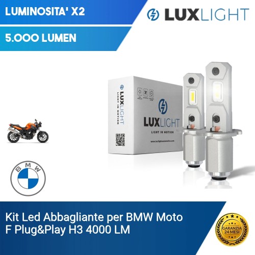 Kit Led Abbagliante per BMW Moto F  Plug&Play H3 4000 LM