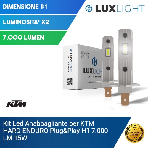 Kit Led Anabbagliante per KTM HARD ENDURO  Plug&Play H1 7.000 LM 15W