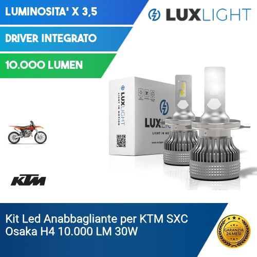 Kit Led Anabbagliante per KTM SXC  Osaka H4 10.000 LM 30W