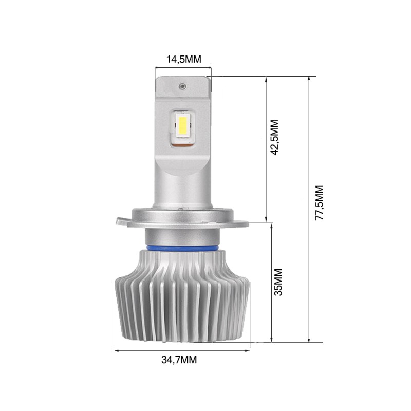 Kit Led Abbagliante per MOTO GUZZI MGX  Comet 3 H7 5000LM 16W