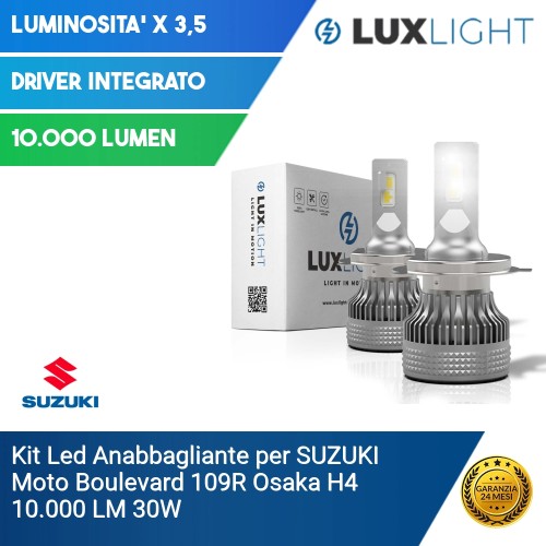 Kit Led Anabbagliante per SUZUKI Moto Boulevard 109R  Osaka H4 10.000 LM 30W