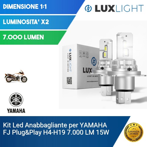 Kit Led Anabbagliante per YAMAHA FJ  Plug&Play H4-H19 7.000 LM 15W