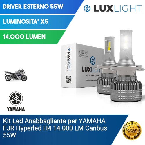 Kit Led Anabbagliante per YAMAHA FJR  Hyperled H4 14.000 LM Canbus 55W