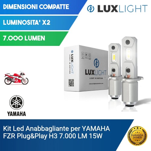 Kit Led Anabbagliante per YAMAHA FZR  Plug&Play H3 7.000 LM 15W