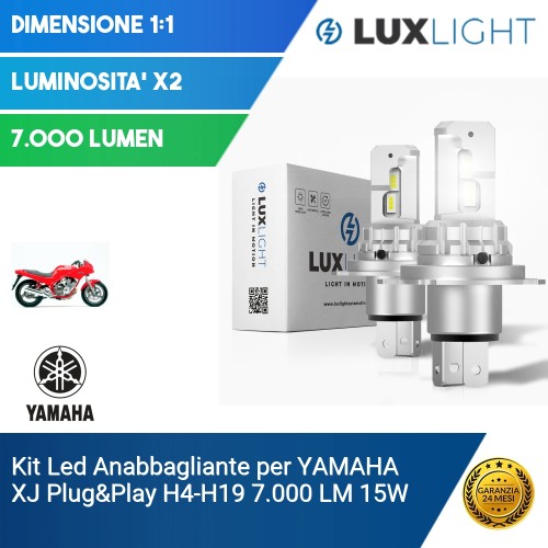 Kit Led Anabbagliante per YAMAHA XJ  Plug&Play H4-H19 7.000 LM 15W