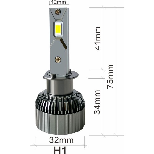 Kit Led Saturn 10.000 LM per Truck con parabola, resiste fino a 60V per H1