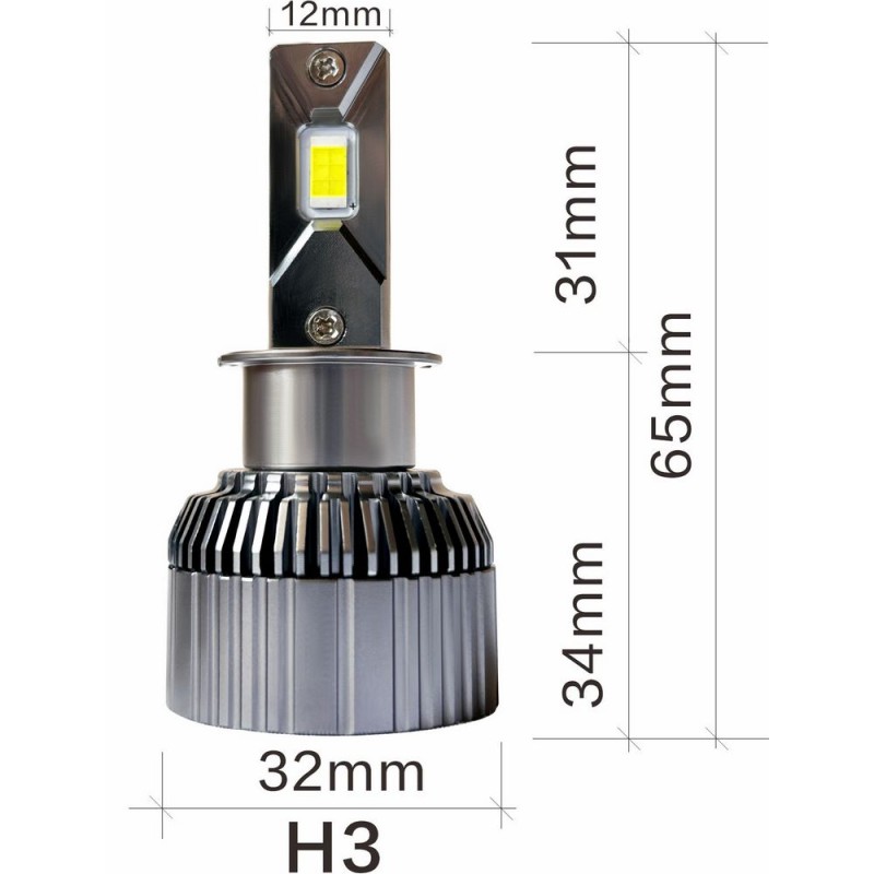 Kit Led Saturn 10.000 LM per Truck con parabola, resiste fino a 60V per H3