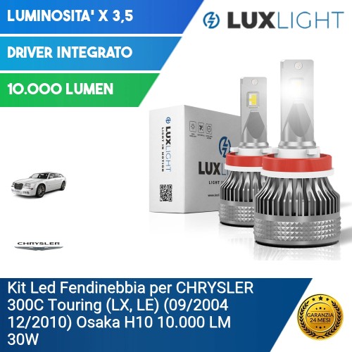 Kit Led Fendinebbia per CHRYSLER 300C Touring (LX, LE) (09/2004 12/2010) Osaka H10 10.000 LM 30W