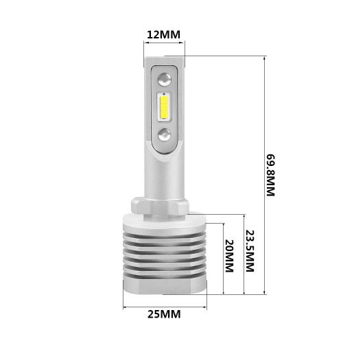 Kit Led Plug&Play 7.000 LM 6500K 15W per H27W 12V