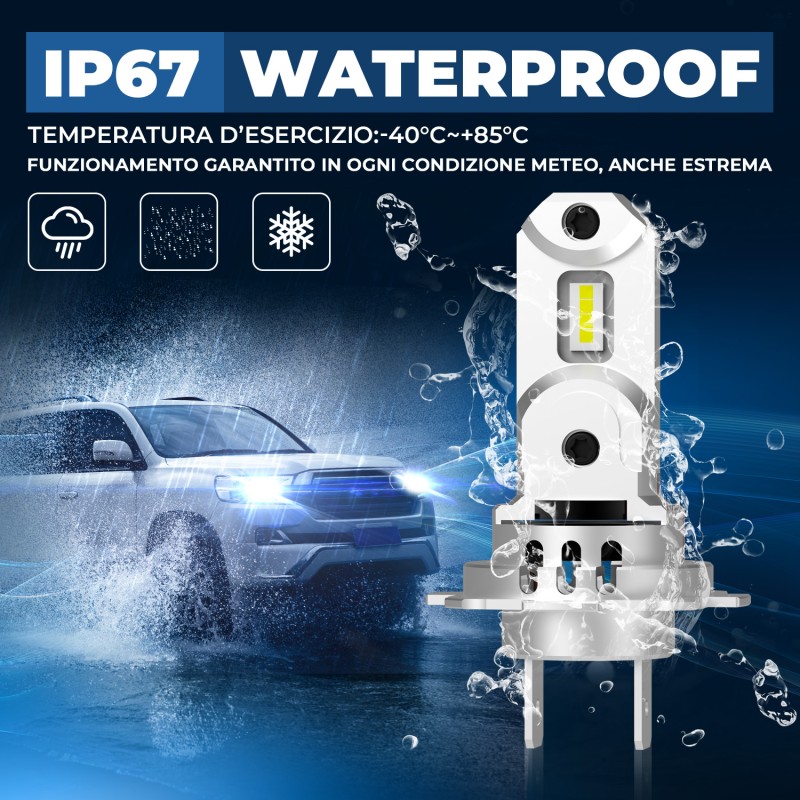 Kit Led Anabbagliante per PEUGEOT 2008 II (UD_, US_, UY_, UK_) (08/2019) Plug&Play Pro H7-18 14.000 LM 30W