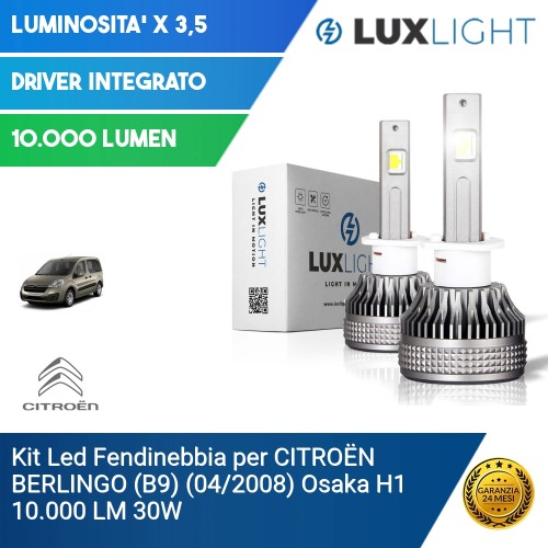 Kit Led Fendinebbia per CITROËN BERLINGO (B9) (04/2008) Osaka H1 10.000 LM 30W