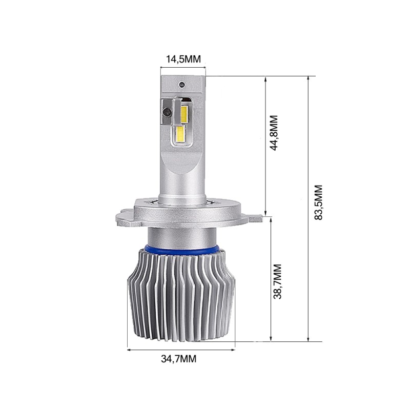 Kit Led Anabbagliante per FIAT DUCATO (230_) (03/1994 04/2002) Comet 3 H4 5.000 LM 16W