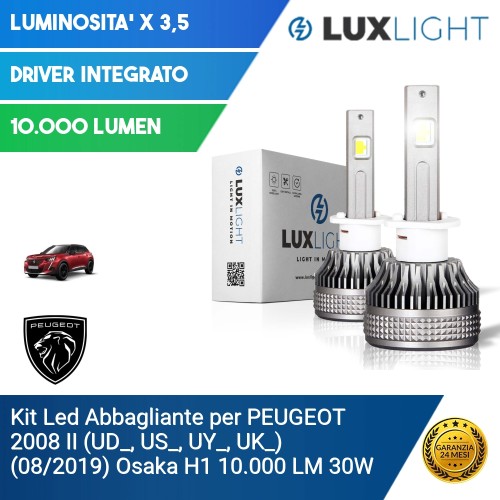 Kit Led Abbagliante per PEUGEOT 2008 II (UD_, US_, UY_, UK_) (08/2019) Osaka H1 10.000 LM 30W