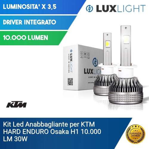 Kit Led Anabbagliante per KTM HARD ENDURO  Osaka H1 10.000 LM 30W