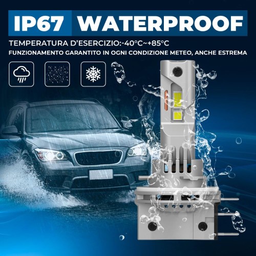 Kit Led Abbagliante per MAN TGE Pianale piatto/Telaio (UZ_) (11/2016) Plug&Play Pro H15 14.000 LM 30W