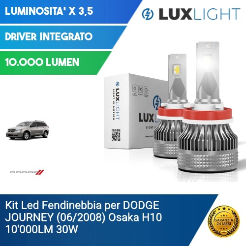 Kit Led Fendinebbia per DODGE JOURNEY (06/2008) Osaka H10 10'000LM 30W