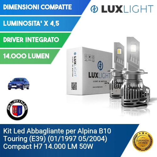 Kit Led Abbagliante per Alpina B10 Touring (E39) (01/1997 05/2004) Compact H7 14.000 LM 50W