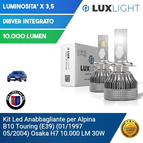 Kit Led Anabbagliante per Alpina B10 Touring (E39) (01/1997 05/2004) Osaka H7 10.000 LM 30W