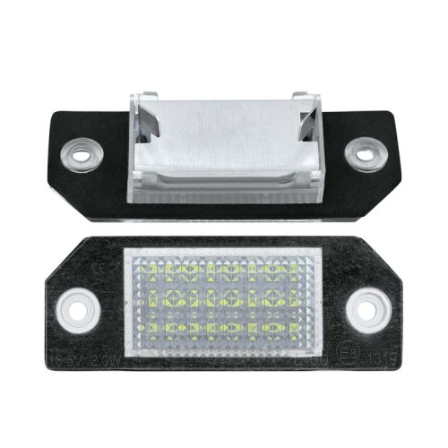 Kit Luce Targa per Ford C-MAX (DM2) (02/2007 09/2010) Coppia Placchette Led NoError V8