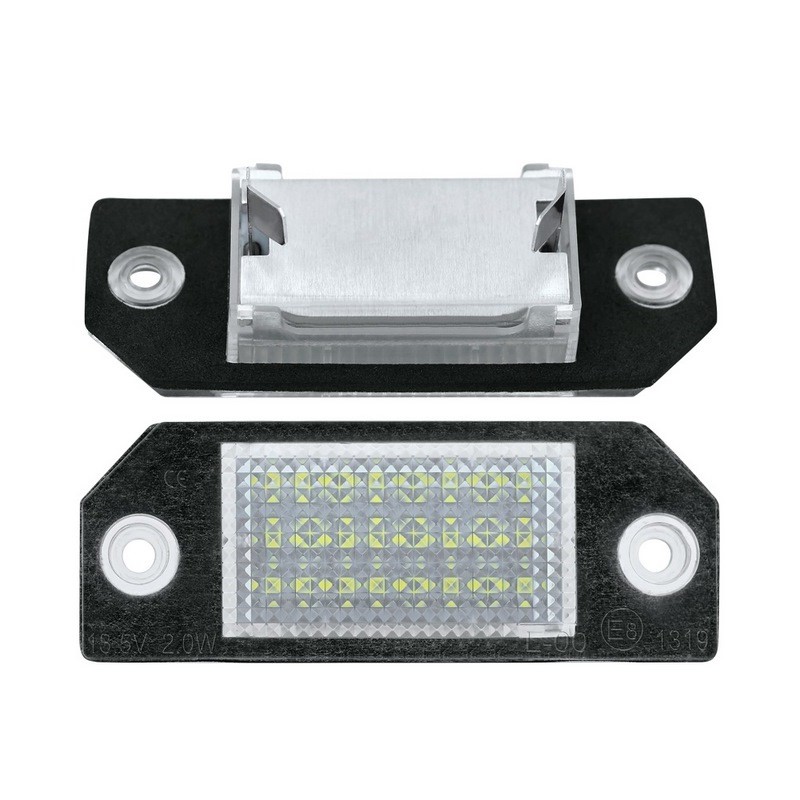 Kit Luce Targa per Ford FOCUS II Tre volumi (DB_, FCH, DH) (04/2005) Coppia Placchette Led NoError V8