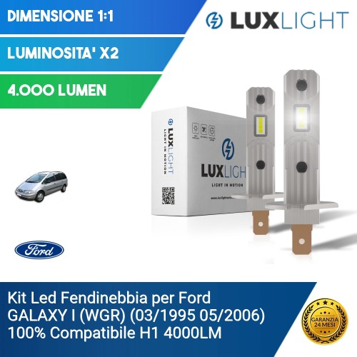 Kit Led Fendinebbia per Ford GALAXY I (WGR) (03/1995 05/2006) 100% Compatibile H1 4000LM