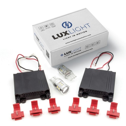 Full Kit DRL Luci Diurne a Led T20 2 Luci W21/5W Canbus NoError Post Restyling