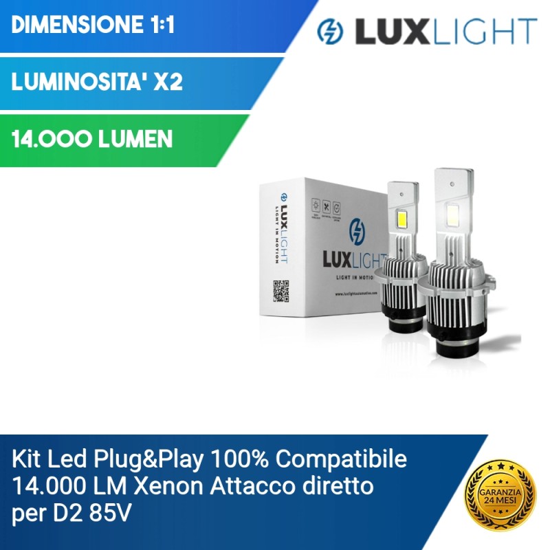 Kit Led D2 Auto e moto 12V - Lux Light - Gli specialisti dell'illuminazione LED