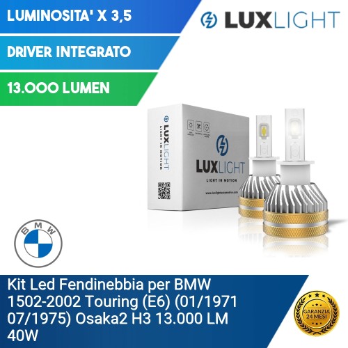 Kit Led Fendinebbia per BMW 1502-2002 Touring (E6) (01/1971 07/1975) Osaka2 H3 13.000 LM 40W