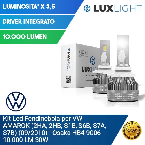 Kit Led Fendinebbia per VW VOLKSWAGEN AMAROK (2H_. S1_. S6_. S7_.) (09/2010) Osaka HB4-9006 10.000 LM 30W