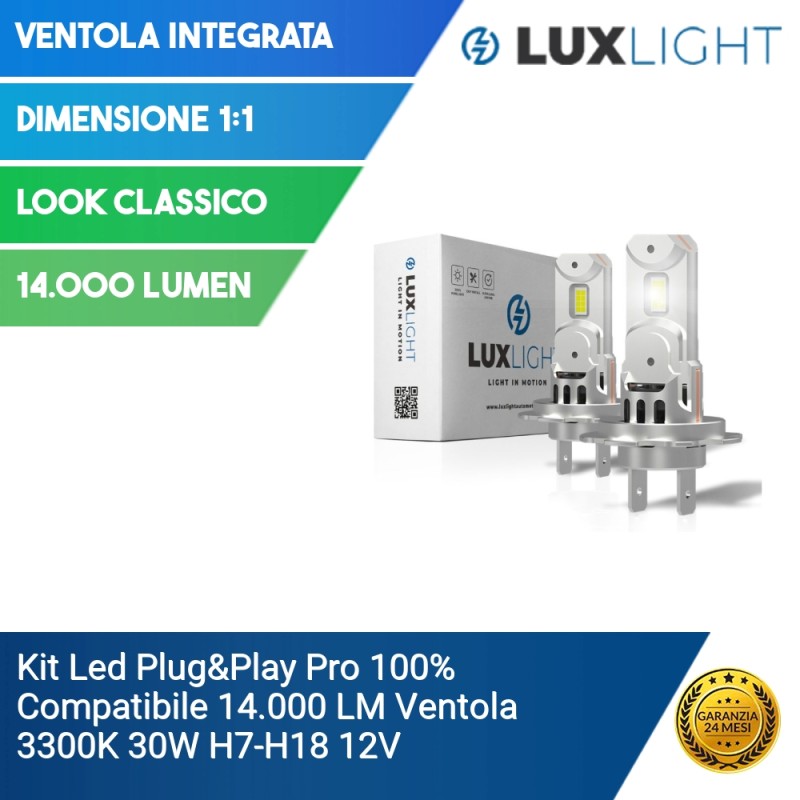 Kit Led H7 Auto e moto 12V - Lux Light - Gli specialisti dell'illuminazione LED