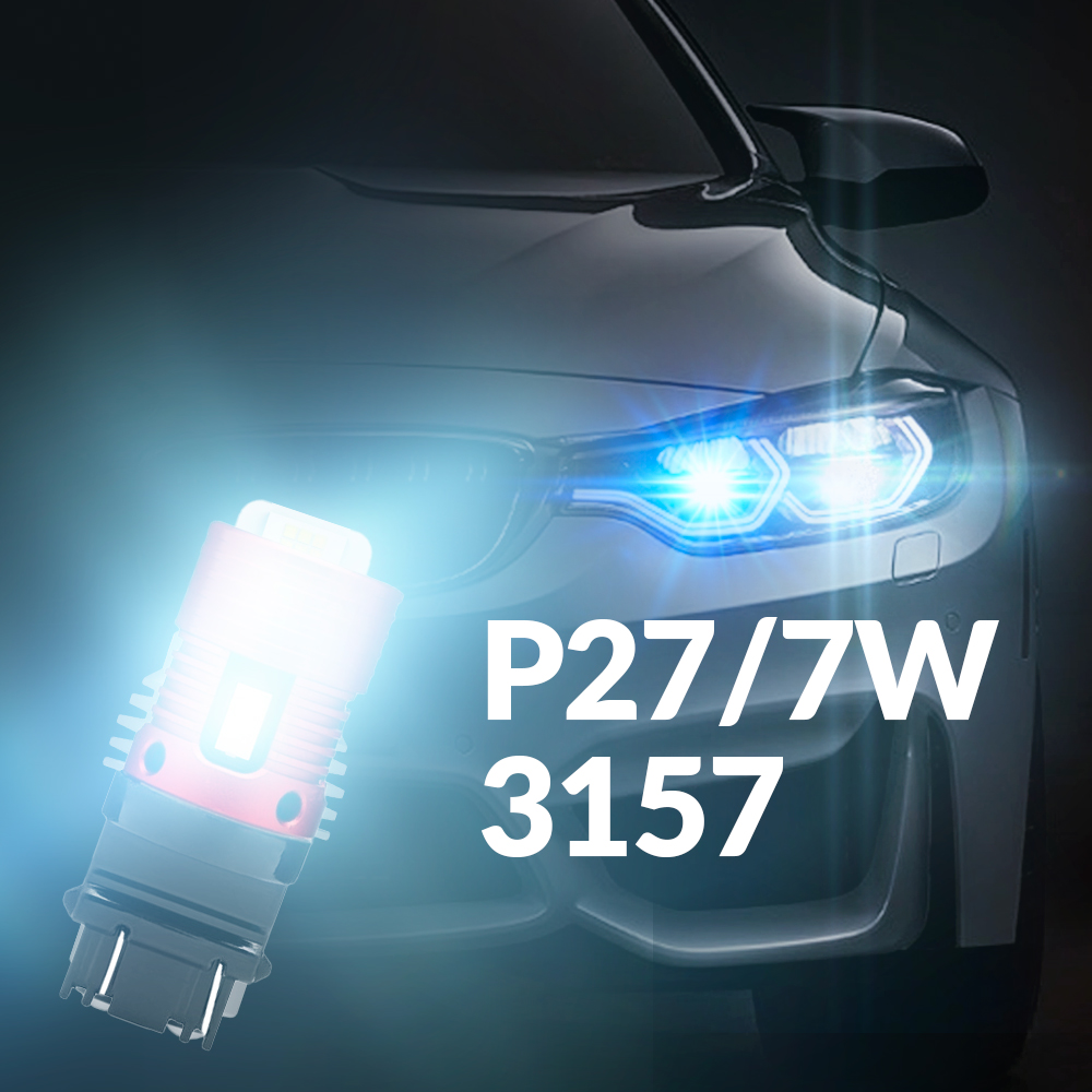 Lampadine Led P27/7W  3157 Auto e moto 12V